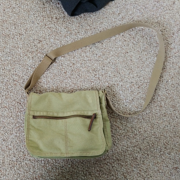 Relic Handbags - Relic Cotton Green Cross-Body Bag Thick Strap